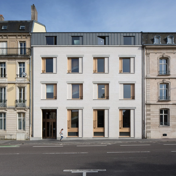 Ampliación y renovación de una escuela de doctorado / Agence Vulcano-Gibello - Fotografía exterior, Otros Edificios, Fachada