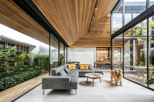 屋顶之家,坡屋顶打造围合生态院落 / Looklen Architects - 室内图, 集合住宅