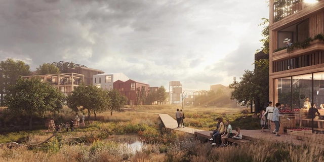 Henning Larsen presenta el diseño del primer condominio de madera de Dinamarca - Imagen Principal