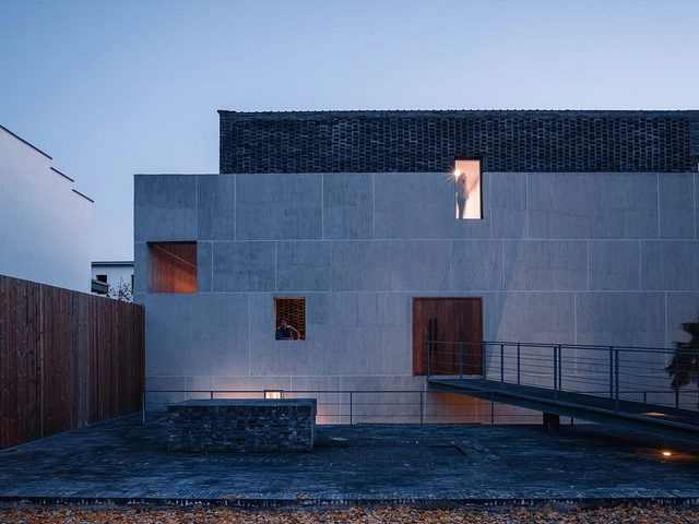 吴悦石艺术馆 / 普罗建筑  - 建筑图, 展陈建筑, 表皮, 楼梯