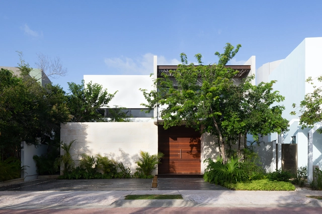Casa Golondrinas 34 / estudio AM arquitectos - Fotografía exterior, Casas, Jardín, Fachada