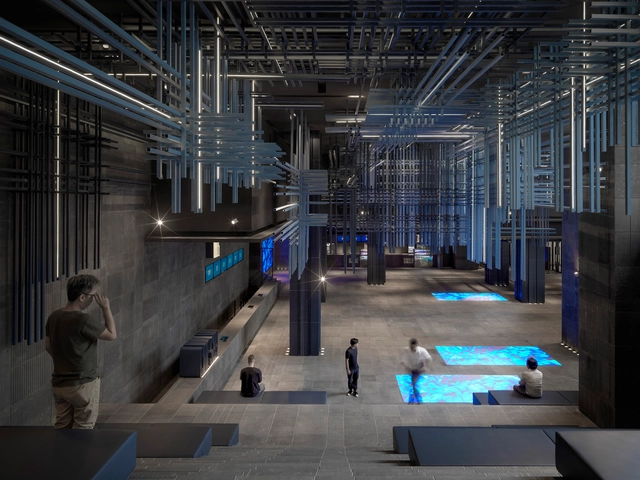 Cine Sky Cinema / One Plus Partnership - Fotografia de Interiores, Design De Interiores, Viga