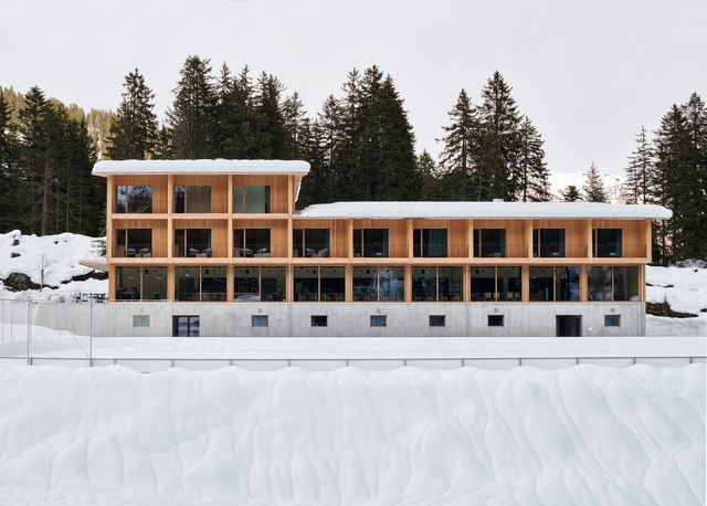 坎普拉滑雪中心，景观的‘针灸式’介入 / Durisch + Nolli Architetti - 图纸, 滑雪中心, 表皮