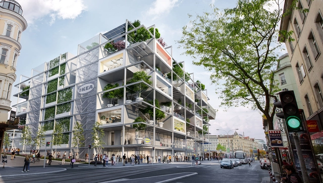Sem carros, modular e verde: nova loja da IKEA em Viena busca se tornar um marco na cidade - Imagem de Destaque