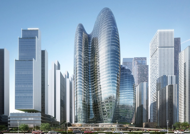 ZHA vence concurso para projetar a nova sede da OPPO em Shenzhen - Imagem de Destaque
