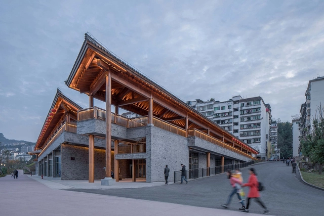 Yunyang Sifangjing Service Building / Tanghua Architect & Associates - Exterior Photography, Services , Facade
