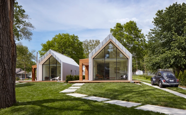 Casas en Oak Hill Avenue / Studio 804 - Fotografía exterior, Casas, Jardín, Puerta