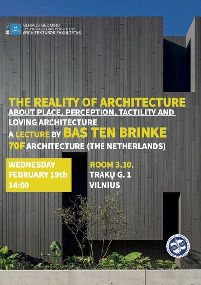 Lecture 'The Reality of Architecture' by Bas ten Brinke (70F architecture) - Featured Image