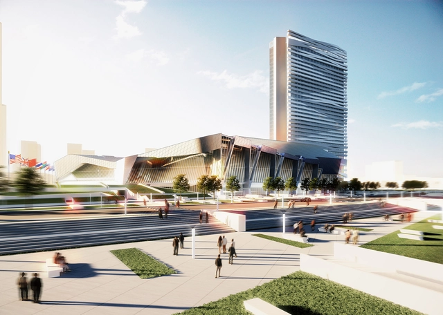 Morphosis apresenta projeto para centro de eventos em Nanjing, na China - Imagem de Destaque