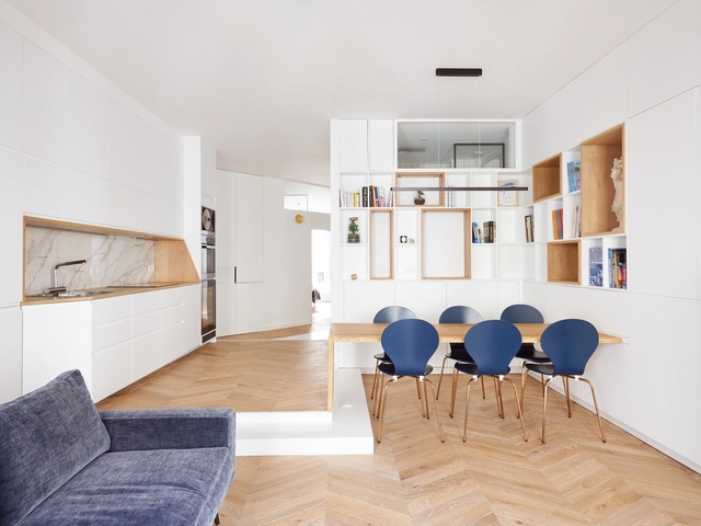 Apartamento Saint-Denis / JCPCDR Architecture - Fotografia de Interiores, Edifício De Apartamentos, Cozinha