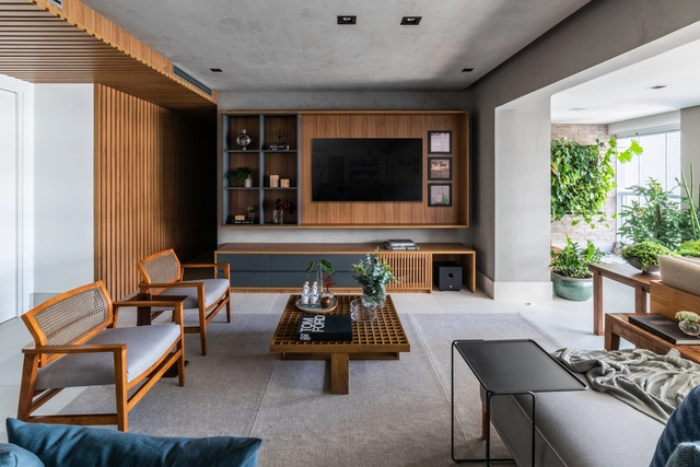 Apartamento Brooklin / Pietro Terlizzi Arquitetura - Fotografia de Interiores, Edifício De Apartamentos, Cozinha, Viga, Mesa, Cadeira