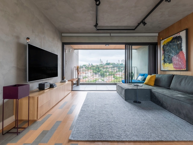 Apartamento Flora / Studio Arquiteturas - Fotografia de Interiores, Edifício De Apartamentos, Cozinha, Viga, Mesa