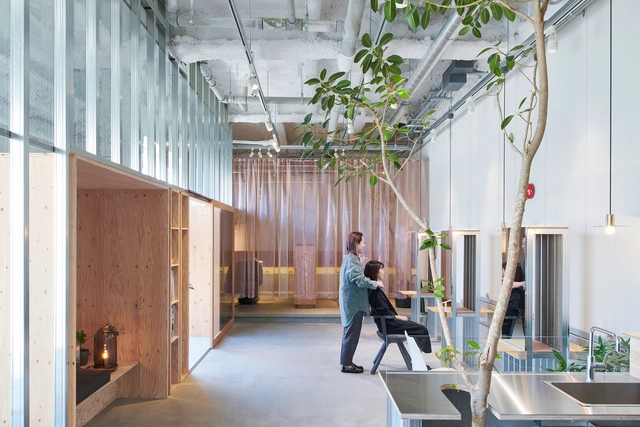 Atelier Toiro Salon / Hitotomori Architects - Fotografia de Interiores, Interiores Comerciais
