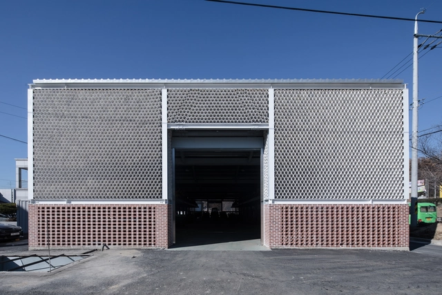 牙山农机仓库，PVC管再利用  / Studio Atelier Maroo - 建筑图, 库房