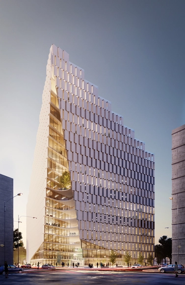 MC A Creates Mixed-Use Statement Building with Green Oasis in Tirana, Albania - Featured Image