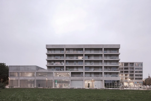 Bottière Chénaie 住宅综合体 / KAAN Architecten - 建筑图, 零售建筑, 表皮