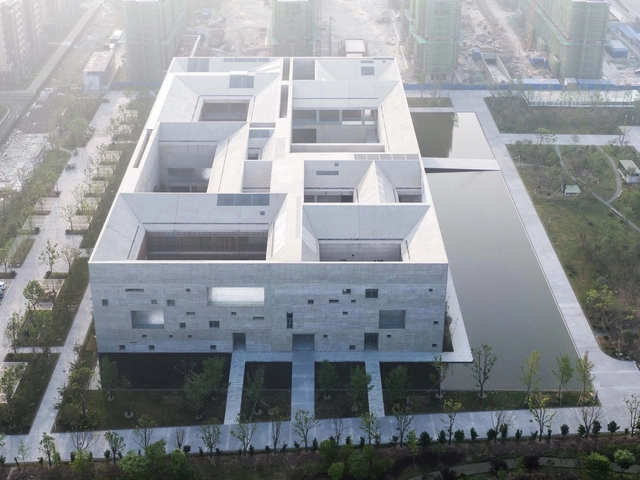 Centro de arte y cultura del condado de Shou / Studio Zhu-Pei - Fotografía exterior, Centro Cultural, Fachada