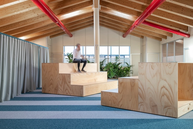 Milkman HQ / studio wok - Interior Photography, Offices Interiors, Beam, Facade