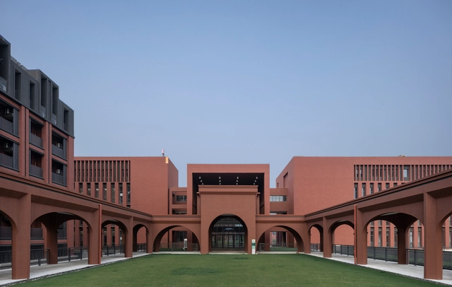 Nanjing Foreign Language School, Fangshan Campus / GLA Design - Exterior Photography, Schools , Facade, Arch