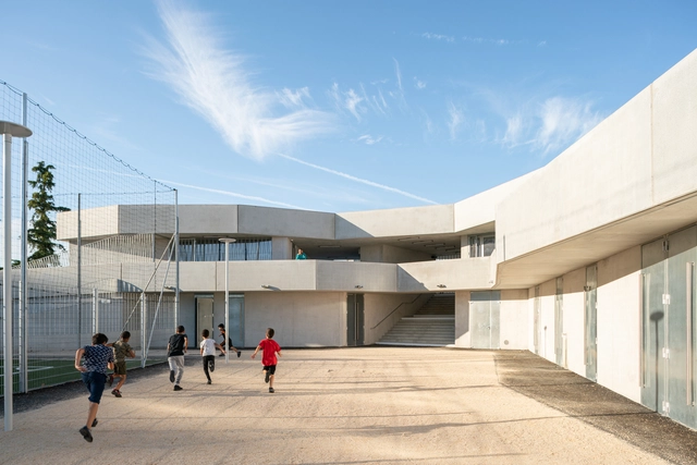 Malpasse Stadium / Guillaume Pepin architect + Fabrice Giraud architect - Exterior Photography, Soccer Stadium, Facade