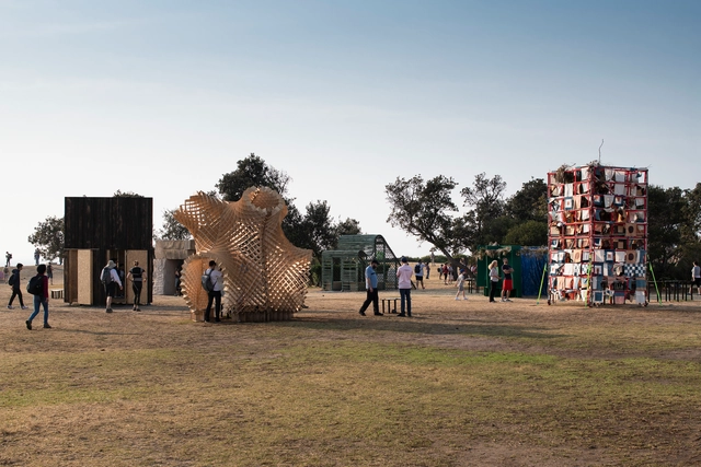 Succah by the Sea Temporary Outdoor Exhibition  / Office Feuerman - Exterior Photography, Temporary Installations
