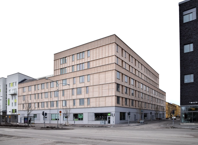 瑞典木质模块化公寓ÖSB / Scott Rasmusson Källander - 建筑图, 公寓, 表皮