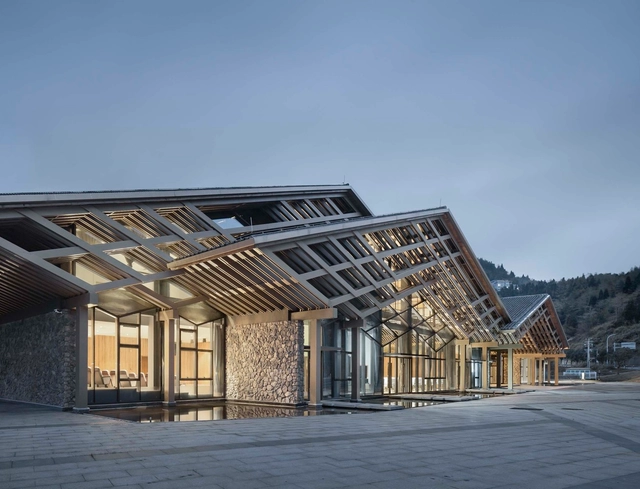 文成森林氧吧小镇客厅 / GLA建筑设计 - 建筑图, 旅游景点, 表皮, 门