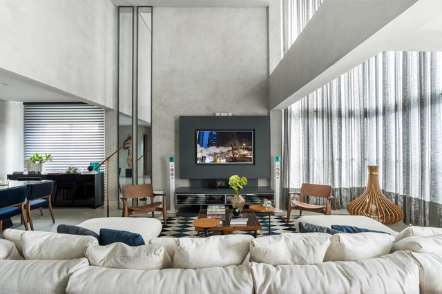 Apartamento ER / Schuchovski Arquitetura - Fotografia de Interiores, Edifício De Apartamentos, Mesa, Cadeira
