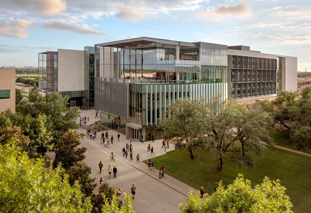 德克萨斯大学达拉斯工程和计算机科学西楼 / SmithGroup - 建筑图, 大学, 表皮