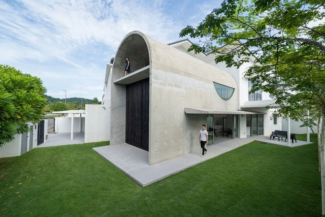 Bewboc 住宅，沉重结构与细腻开窗 / Fabian Tan Architect - 建筑图, 独立住宅, 花园, 表皮