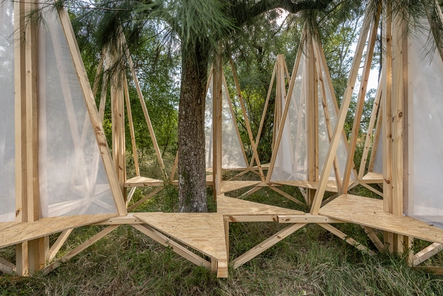 Estructuras de madera construidas por estudiantes en Hello Wood Argentina 2020 - Imagen Principal