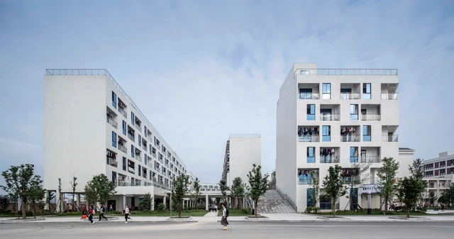 融安县中学教育集中区学生宿舍建筑规划 / 上海交通大学设计研究总院 - 建筑图, 宿舍, 表皮