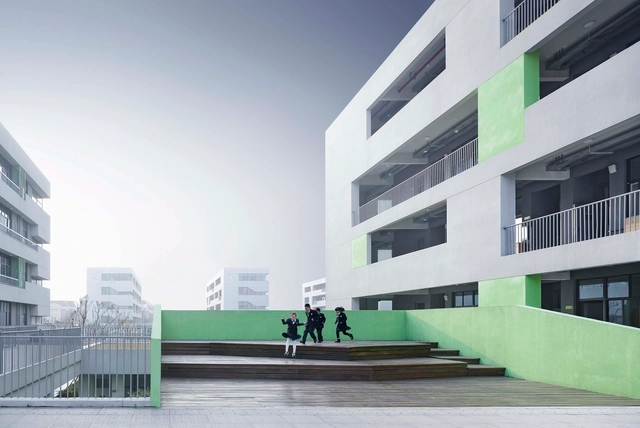 Ningbo Hangzhou Bay Binhai Primary School / UAD - Exterior Photography, Elementary & Middle School, Facade