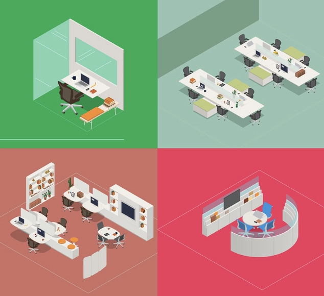 Como os espaços de trabalho evoluíram de cubículos para cafeterias - Imagem de Destaque