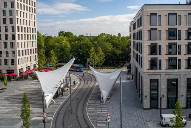 施瓦宾格托尔轻轨站，慕尼黑城市门户 / Felix Fischer Architekten - 建筑图, 电车站