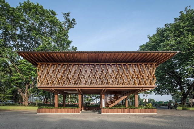 Microbiblioteca Warak Kayu / SHAU Indonesia - Fotografia de Exterior, Comunitário
