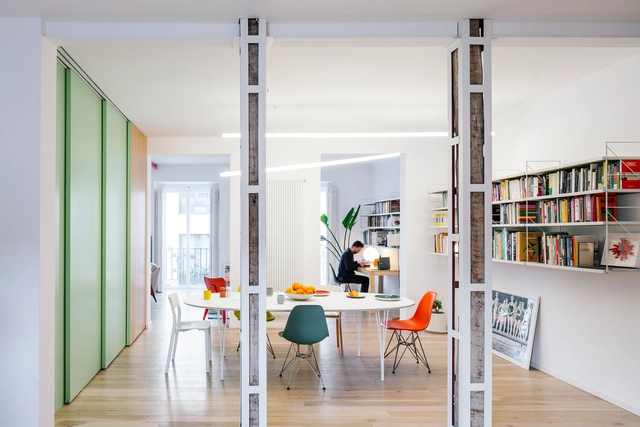Apartamento para uma pessoa solteira em Madri / gon architects + Ana Torres - Fotografia de Interiores, Edifício De Apartamentos