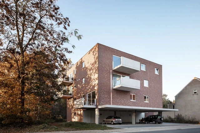 社会福利联排住宅 / Atelier Tom Vanhee + Luk Van Neste - 建筑图, 独立住宅, 表皮