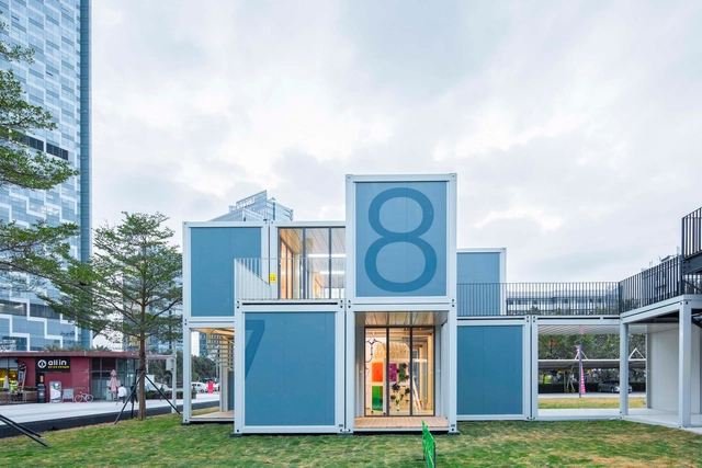 Plugin Learning Blox / People's Architecture Office - Fotografía exterior, Pabellón, Fachada, Puerta