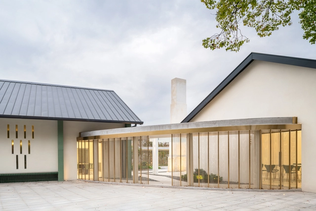 上海崇明新河镇新民社区文化中心 / 一岸建筑 - 建筑图, 文化中心, 表皮, 门