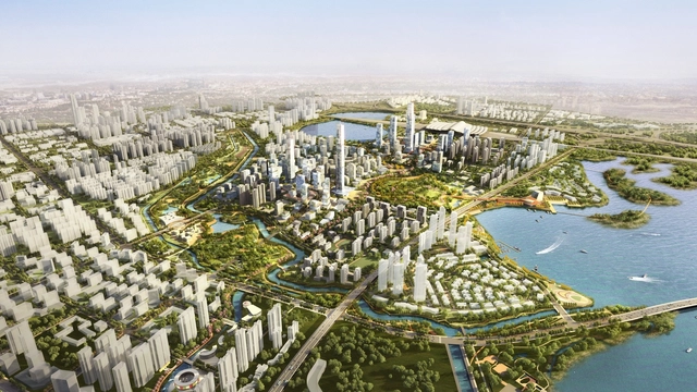 Sasaki Completes Master Plan for New Urban District next to Wuhan's High-Speed Rail - Featured Image