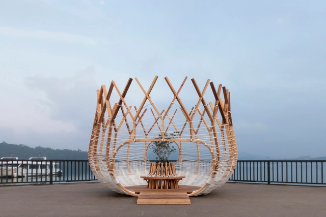 筑巢计画 I 绣眼画眉 / 范承宗 - 建筑图, 展陈装置, 围栏