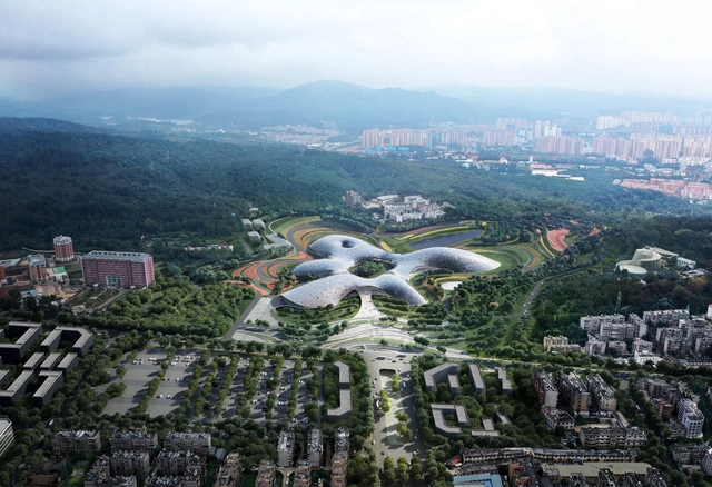 清华建筑设计院'国家植物博物馆'方案公布，“水绒花”绽开 - 主图