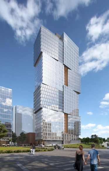 Goettsch Partners Designs New 34-story Residential Building Adjacent to Nashville Yards - Featured Image
