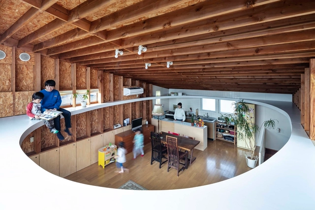 “椭圆天花”住宅 / MURAYAMA + KATO ARCHITECTURE - 室内图, 更新项目, 梁