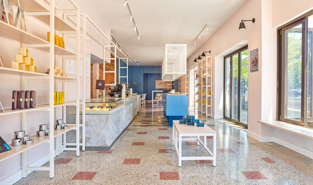 Keki Shop / Kilogram Studio - Interior Photography, Coffee Shop Interiors, Kitchen, Table, Chair