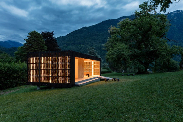 Bex&Arts雕塑三年展临时性展馆，信息互换与科技共享 / Montalba Architects - 建筑图, 展馆