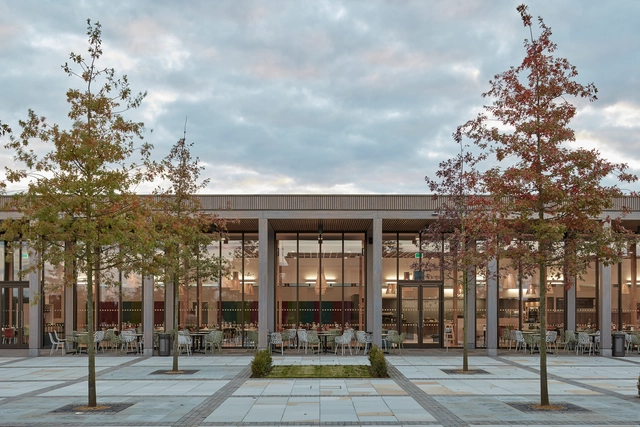 National Memorial Arboretum’s Remembrance Centre / Glenn Howells Architects - Exterior Photography, Exhibition Center, Courtyard, Column, Door