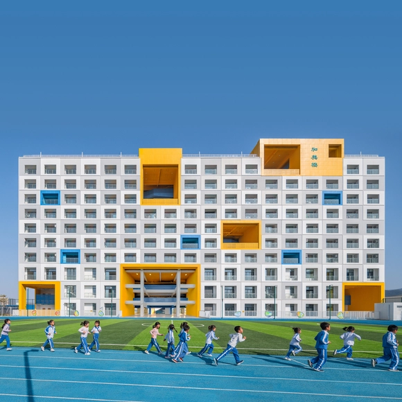 深圳坪山锦龙学校 / Crossboundaries - 建筑图, 中小学校, 表皮