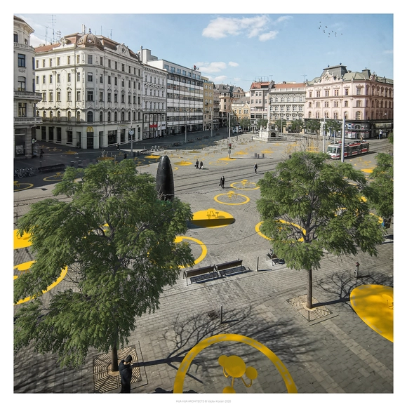 The Gastro Safe Zone: A Public Space Proposal that Considers Social Distancing Measures - Featured Image